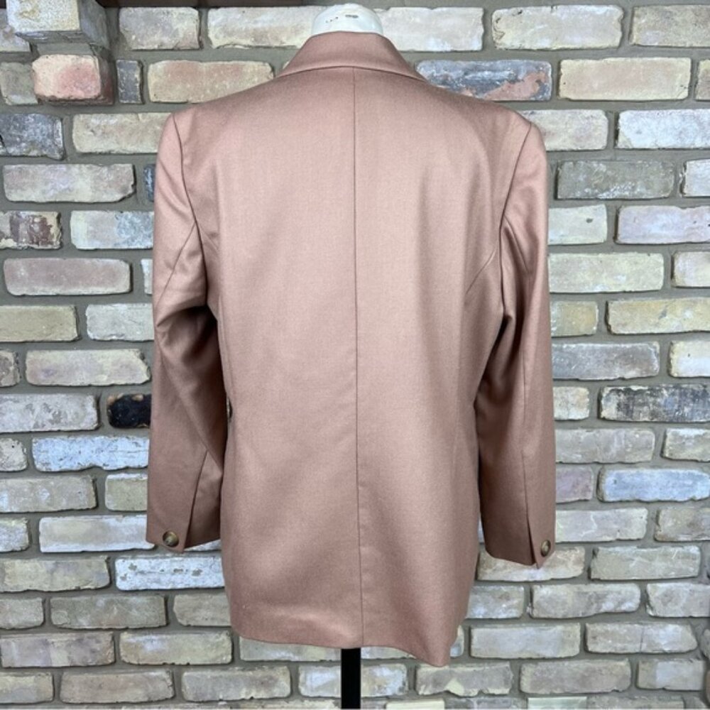 PENDLETON tan wool one-button blazer | size 10P - image 3